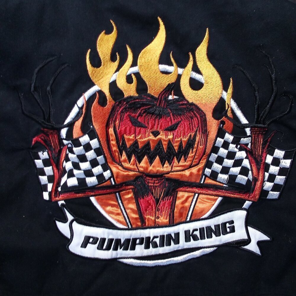 Disney Nightmare Before Christmas Jack Skellington Pumpkin King Bomber Jacket